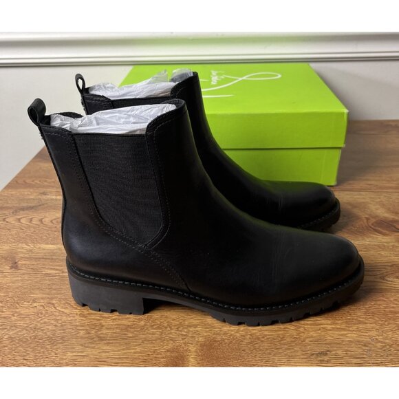 Sam Edelman Women’s Jazmine Chelsea Boot Black Leather Size 9.5M - Picture 3 of 11